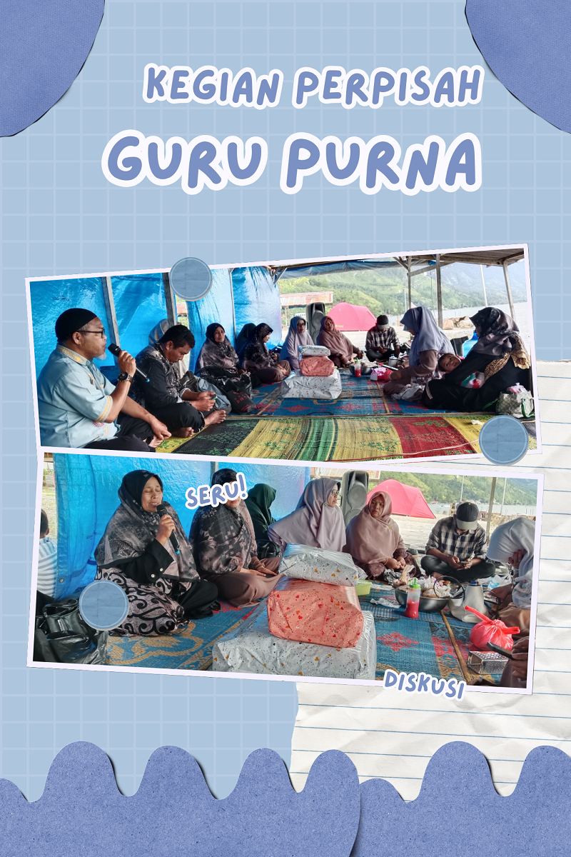 Mengharukan, MIN 9 Bener Meriah Gelar Perpisahan di Danau Laut Tawar untuk Ibu Suarni, S.Pd yang Purna Tugas Setelah 30 Tahun Mengabdi